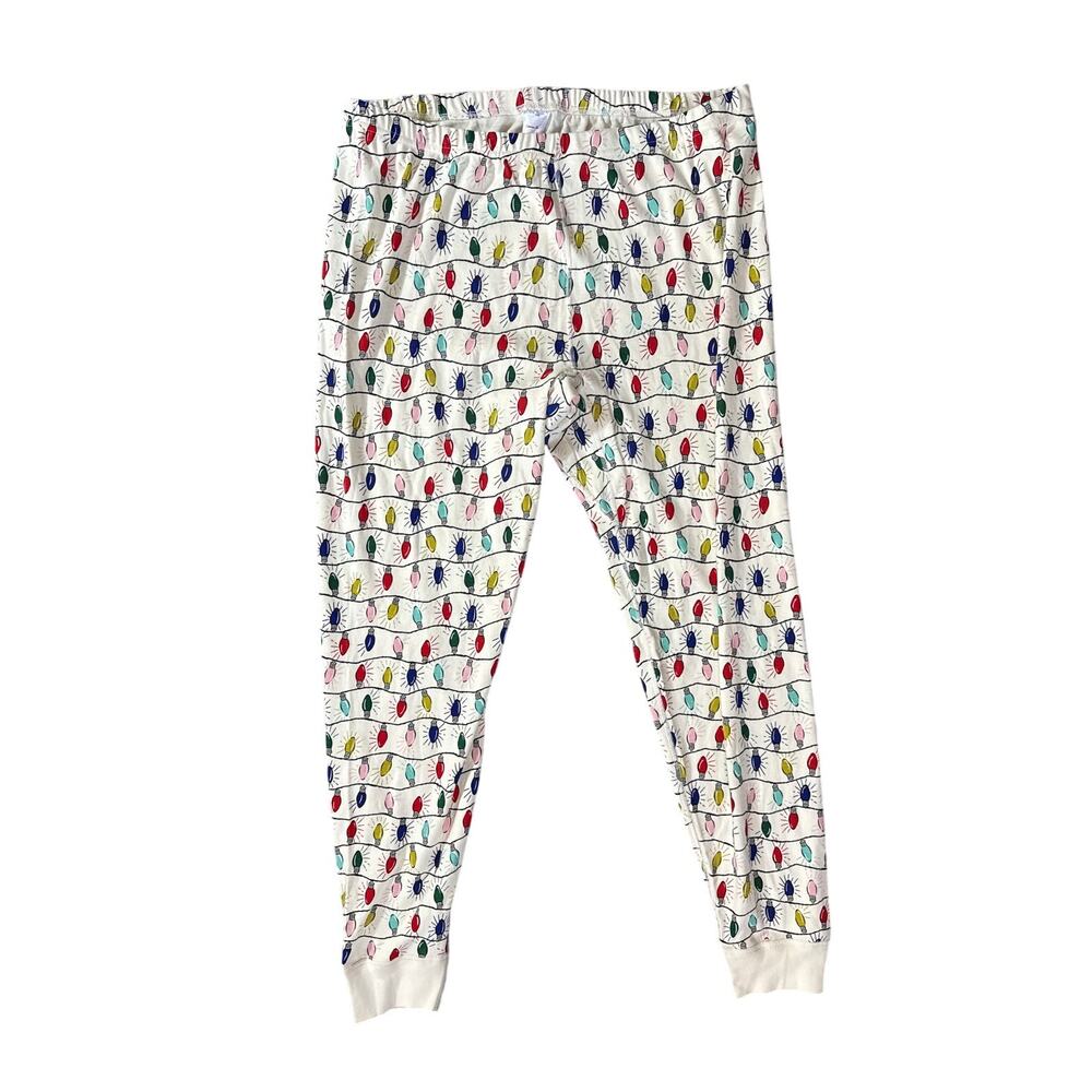 Hanna Andersson Organic Cotton Pajama Pants in String Lights Print Size XXL